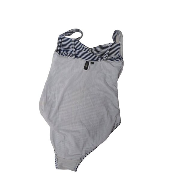 Bond‎ Eye Australia One Piece Swimsuit Womens 6 D/DD Blue White Stripe Ruched - Picture 6 of 10